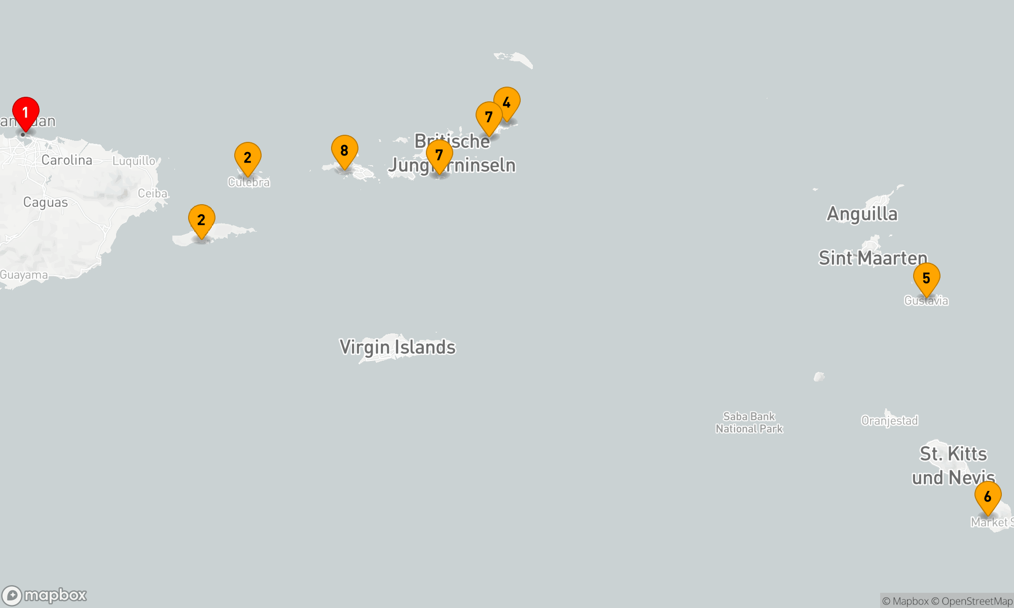 7 Nächte ab San Juan bis Saint Thomas