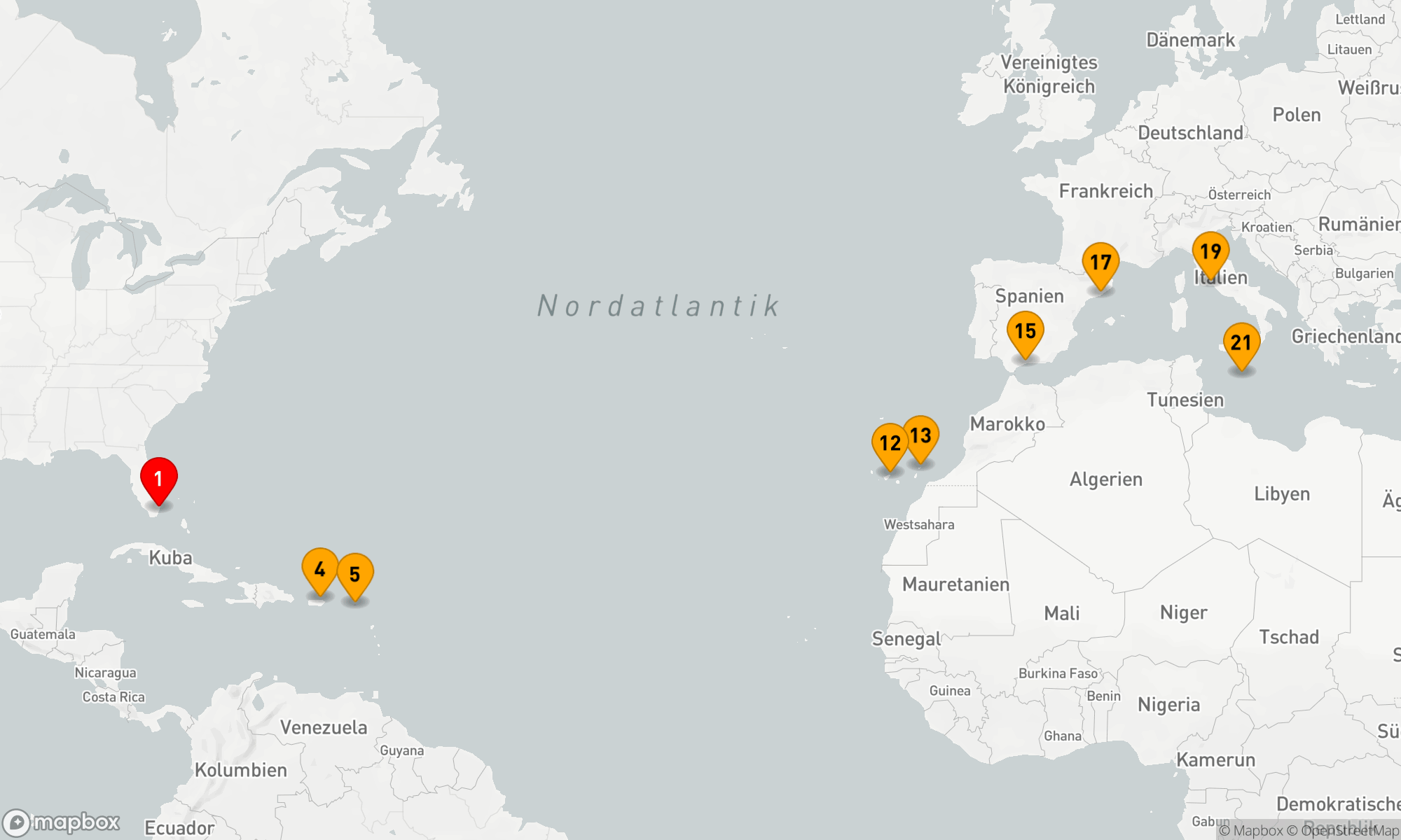 Transatlantische Entdeckung: Von der Karibik zum Mittelmeer