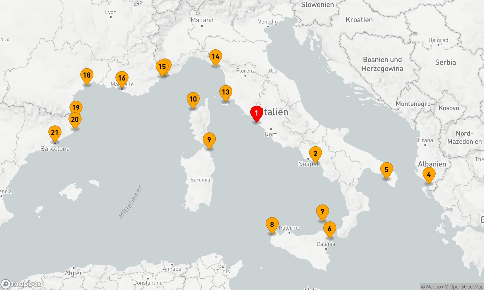 JUWELEN DER FRANZÖSISCHEN UND ITALIENISCHEN RIVIERA