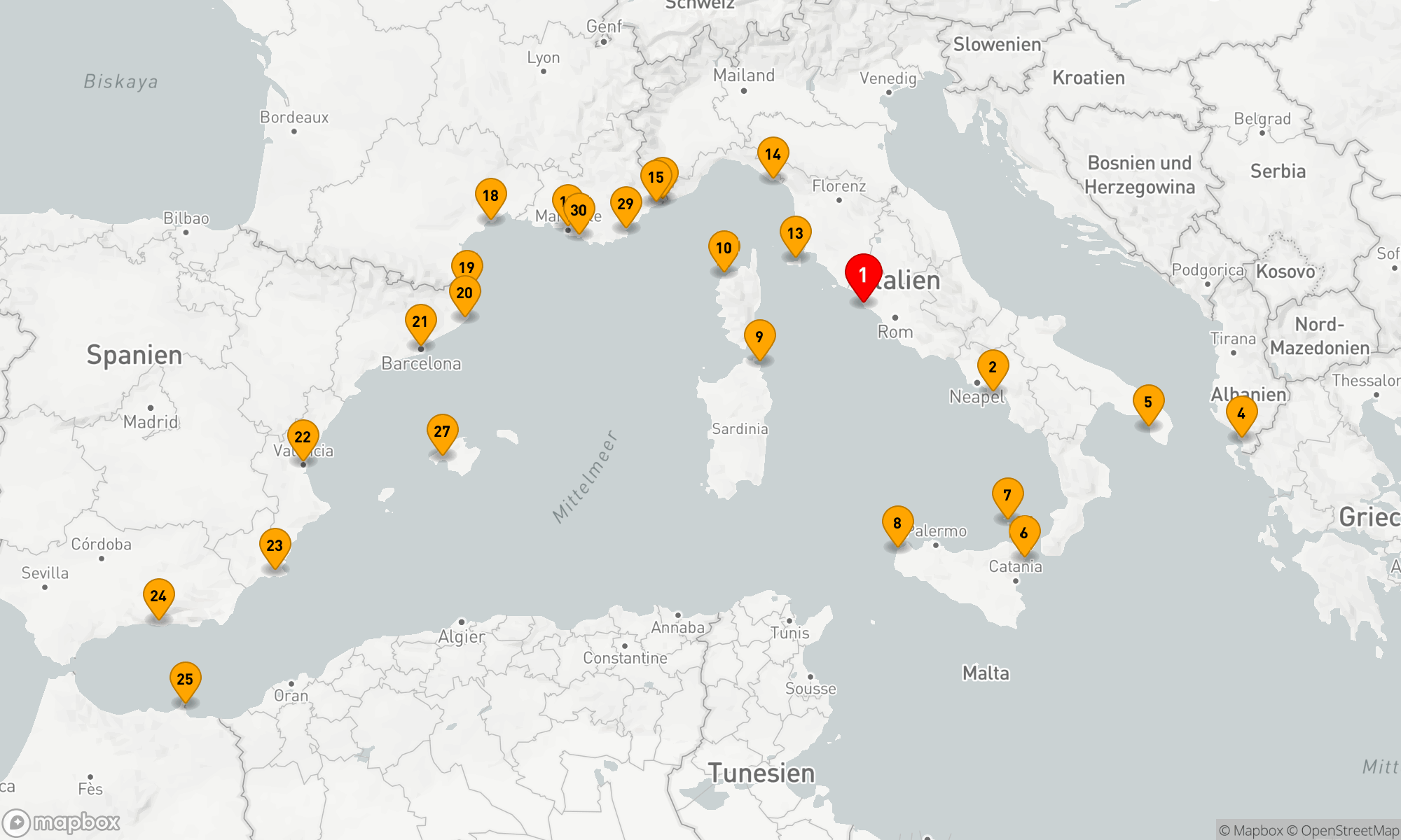 SONNENFINSTERNIS, FRANZÖSISCHE RIVIERA & IBERISCHE KÜSTE