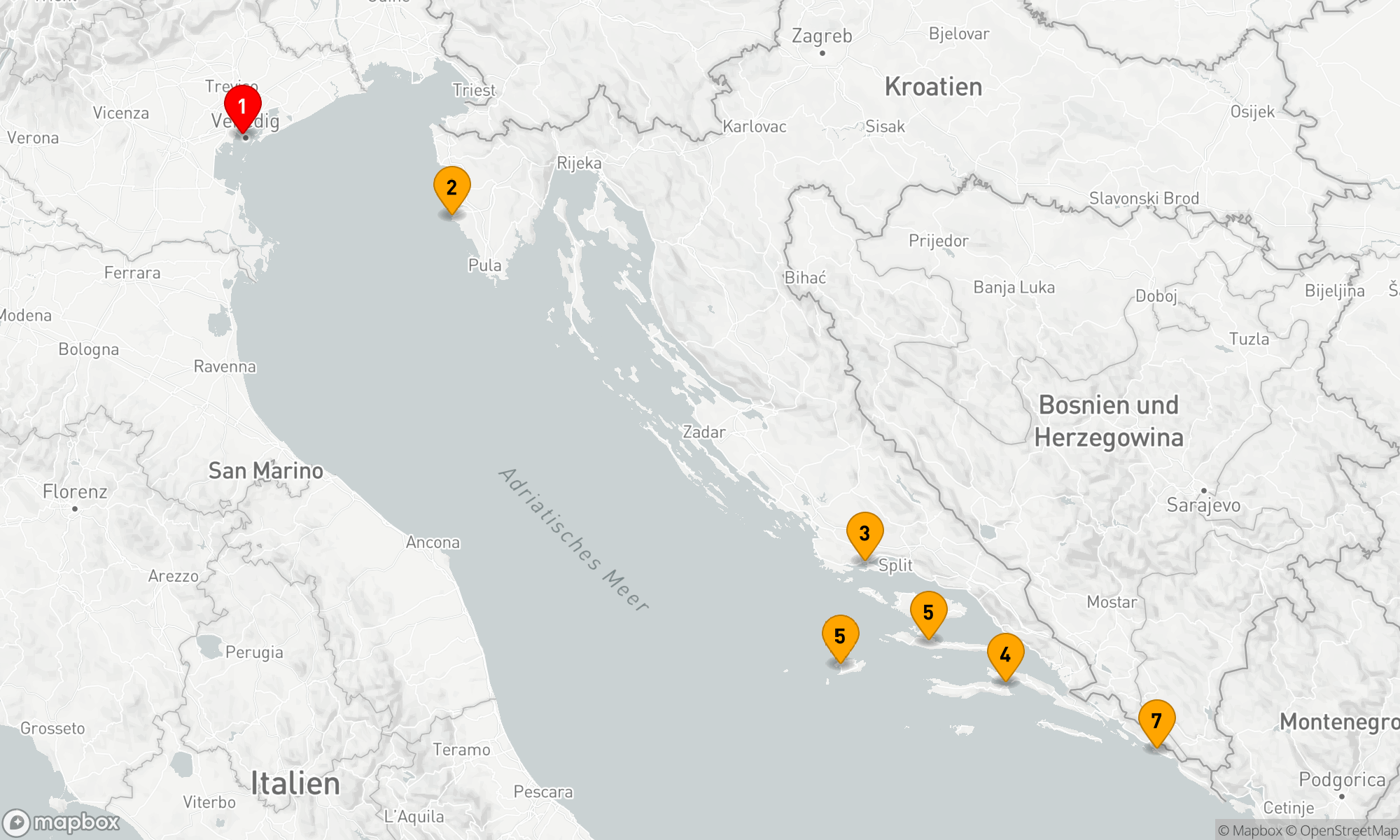 Adriatische Traumreise: Venezianische Küstenperlen bis Dubrovnik