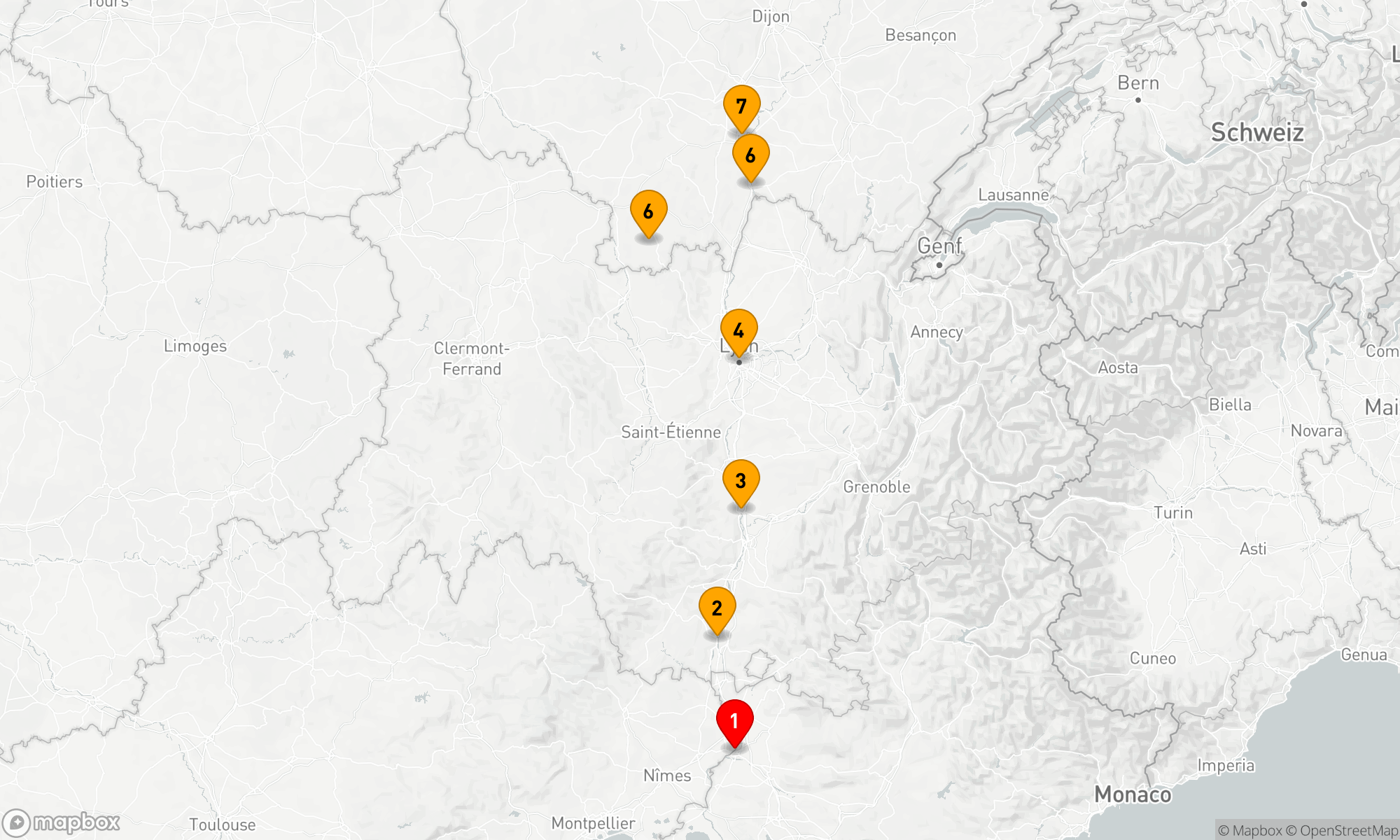Französisch Salut: Von Avignon nach Lyon mit Lavendelfeldern