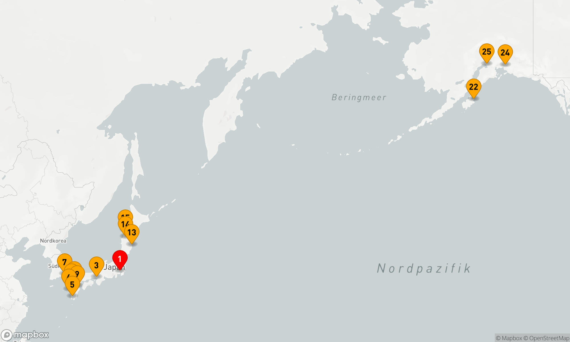 Von den Metropolen Japans in die Wildnis Alaskas