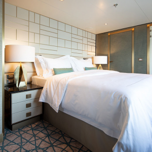 Seven Seas Splendor - Splendor Suite Schlafzimmer